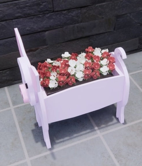 Pig Planter - Wooden Planter Box - DIY Kit - Realistic Animal Garden Plant Holder