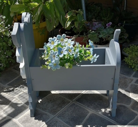 Schnauzer Dog Planter - Wooden Planter Box - DIY Kit - Realistic Dog Garden Plant Holder