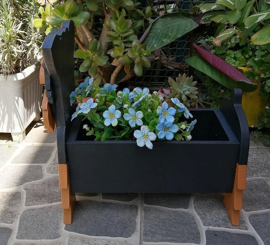 Yorkshire Terrier Dog Planter - Wooden Animal Plant Box - DIY Kit - Realistic Dog Garden Plant Holder