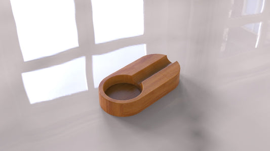 Round Ashtray - Cigar Ashtrays - Large Luxury Ashtray For Outdoors - Rustic Wooden Ashtray