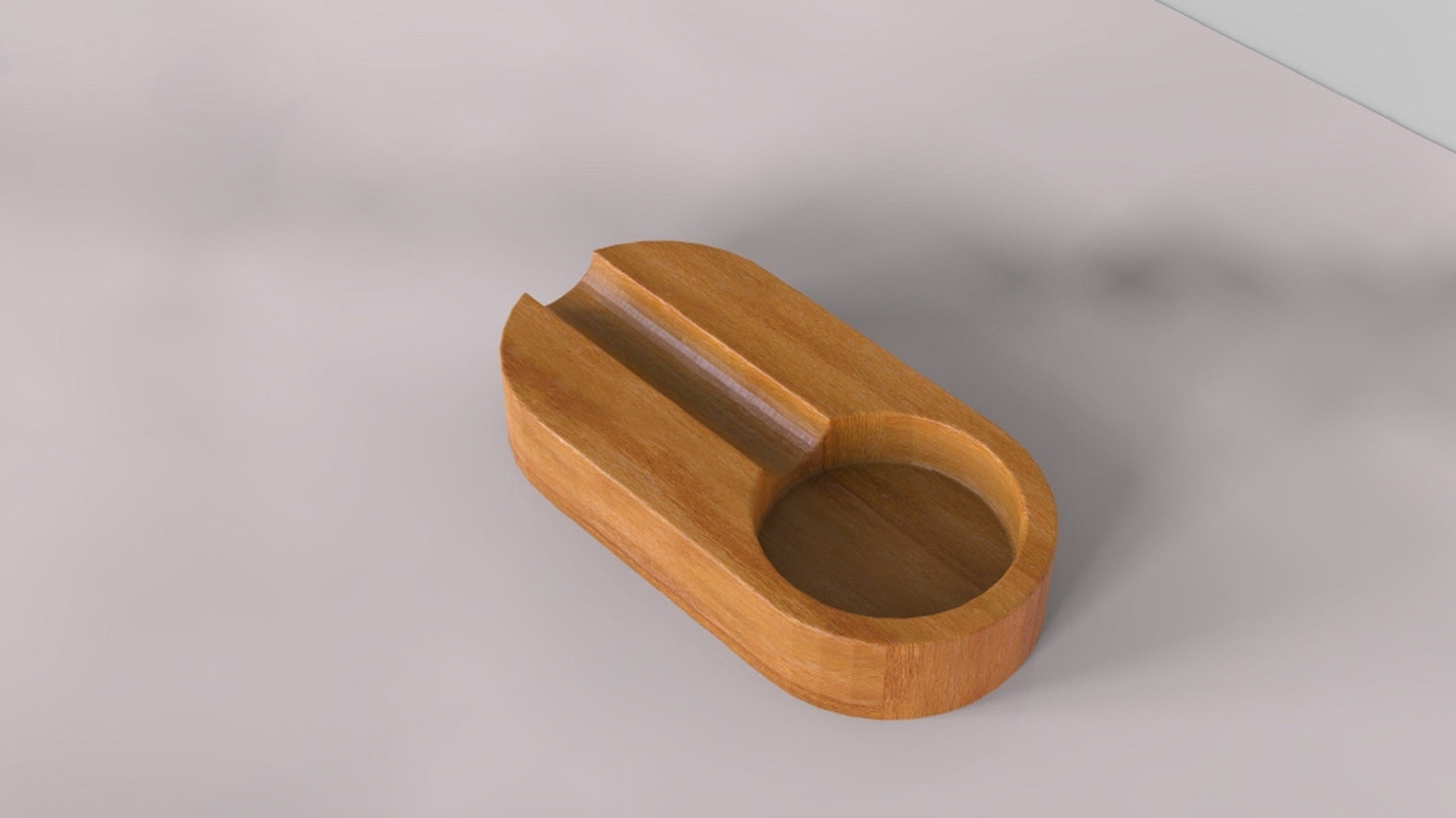 Round Ashtray - Cigar Ashtrays - Large Luxury Ashtray For Outdoors - Rustic Wooden Ashtray