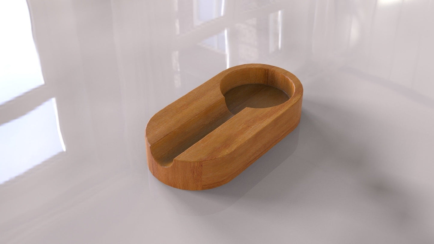Round Ashtray - Cigar Ashtrays - Large Luxury Ashtray For Outdoors - Rustic Wooden Ashtray
