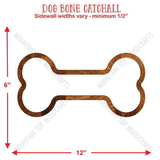 Dog Bone CatchAll Tray ~ Acrylic Inlay Router Template Plexiglass Woodworking Guide