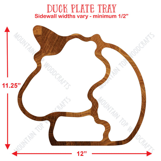 Unicorn Plate Tray ~ Acrylic Inlay Router Template Plexiglass Woodworking Guide