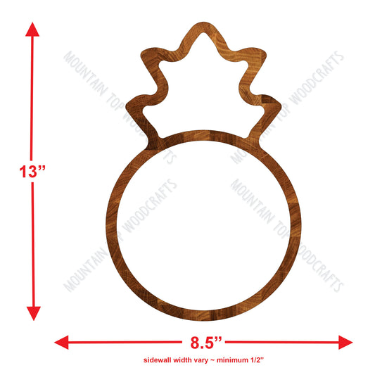 Pineapple Plate Tray ~ Acrylic Inlay Router Template Plexiglass Woodworking Guide