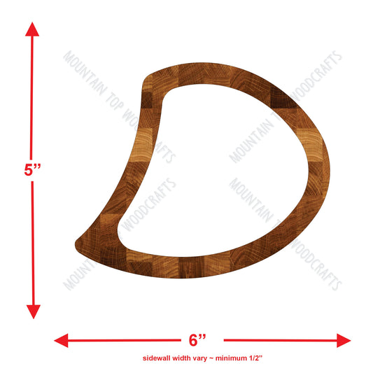 Flower Petal Interlocking Tray ~ Acrylic Inlay Wood Router Template Plexiglass Woodworking Guide