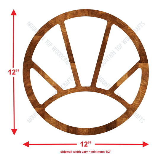 Paw Print 6 Section Tray ~ Acrylic Inlay Wood Router Template Plexiglass Woodworking Guide