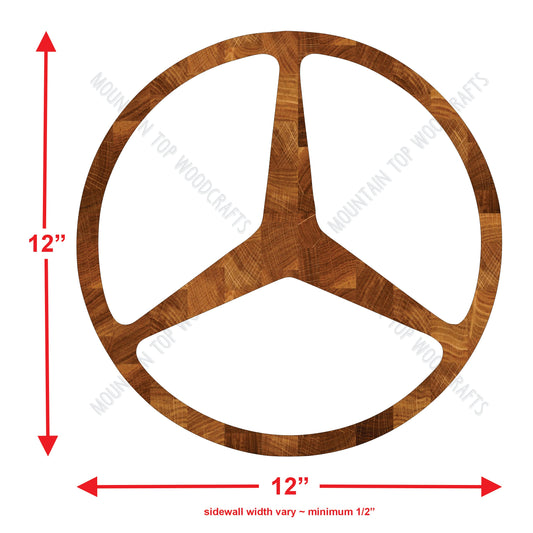 Round 3 Section Star Tray ~ Acrylic Inlay Wood Router Template Plexiglass Woodworking Guide