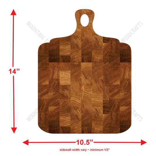 Cutting Board 1 Tray ~ Acrylic Inlay Wood Router Template Plexiglass Woodworking Guide