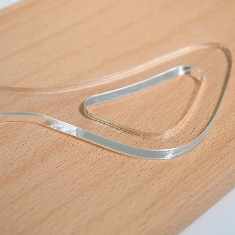 Christmas Tree Holiday Plate Tray 2 ~ Acrylic Inlay Router Template Plexiglass Woodworking Guide