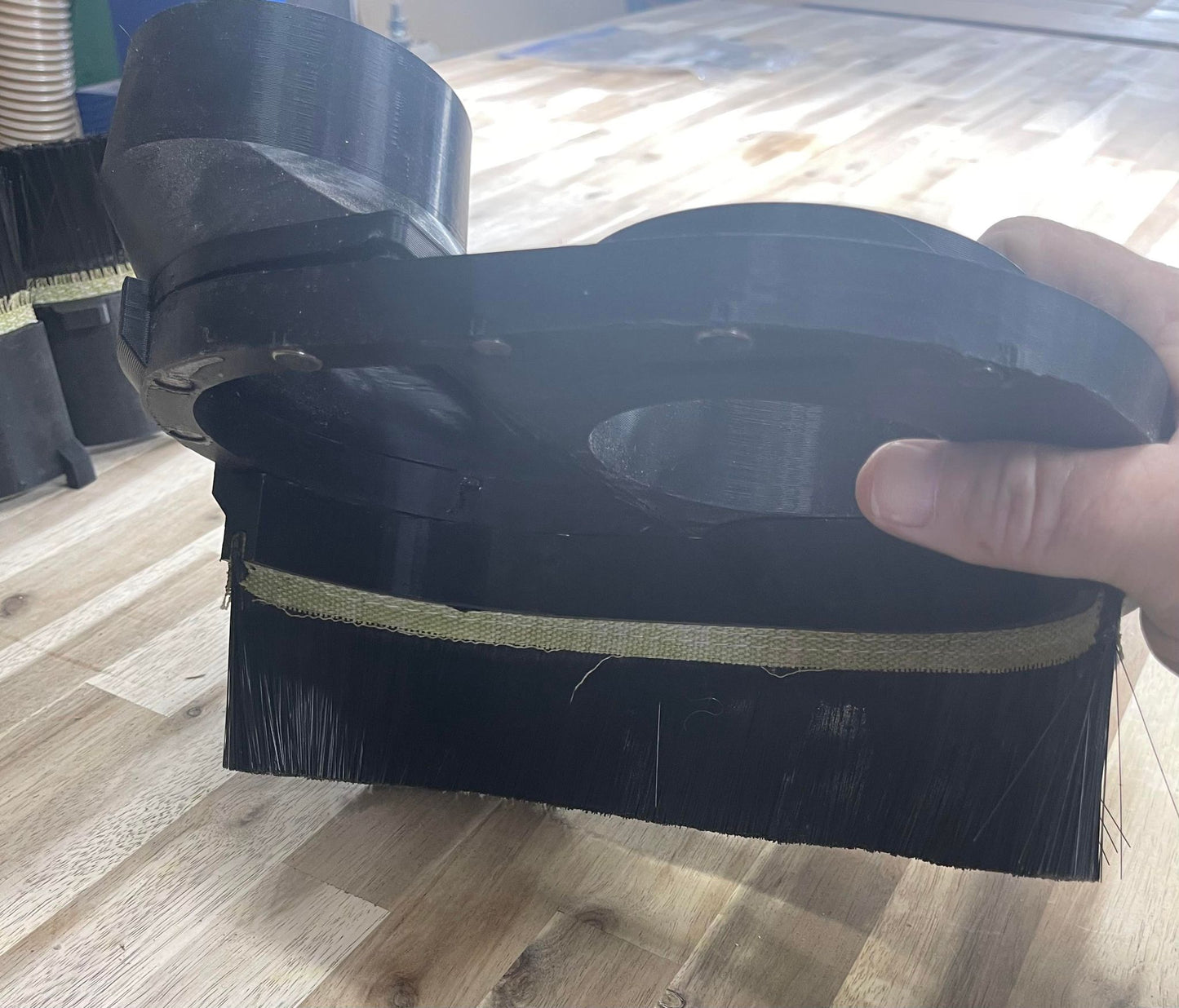 CNC Router Dust Shoe Boot with Brushes - Magnetic - Custom Made 3D Printed