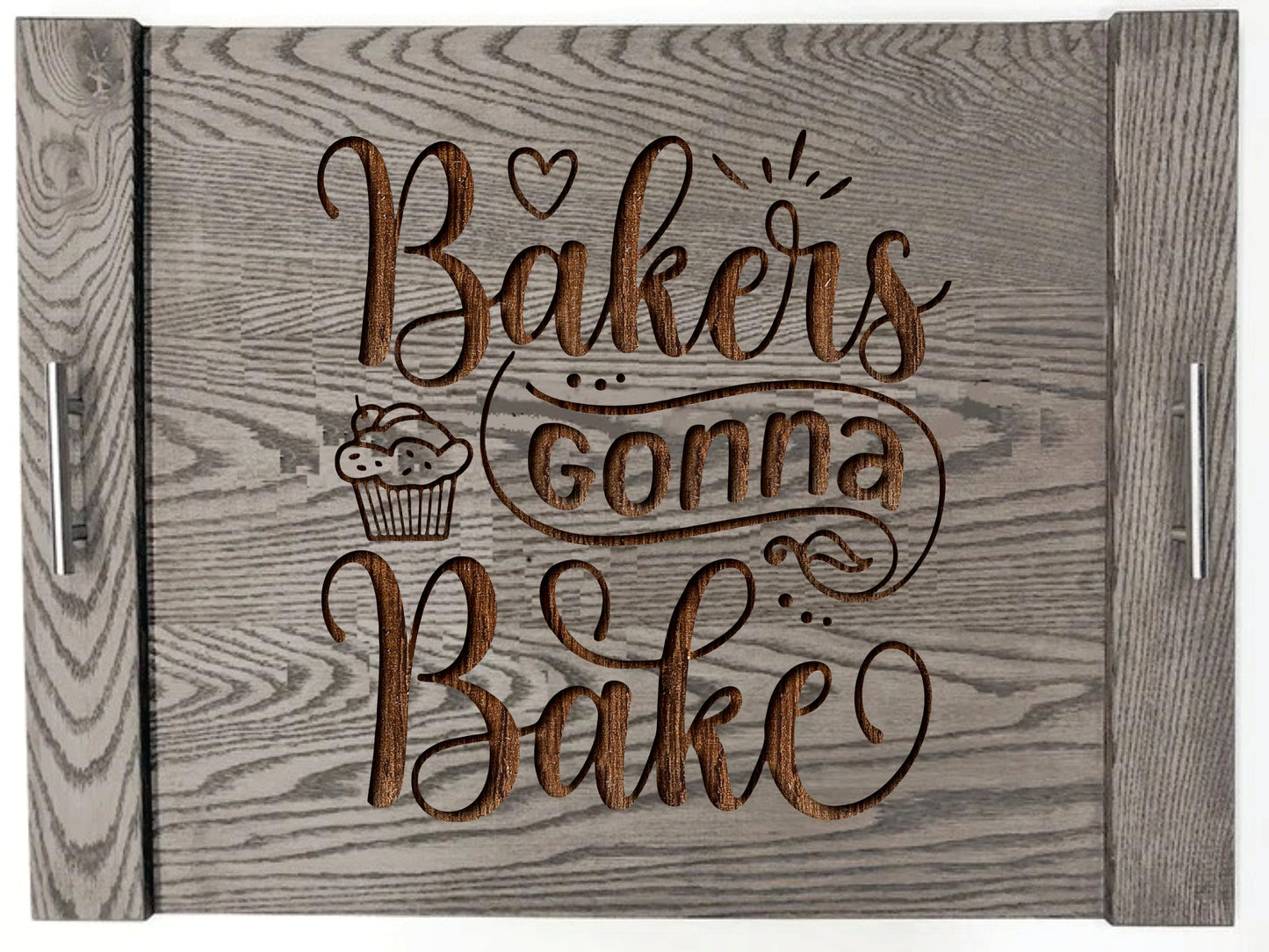 Bakers Gonna Bake Wood Engraved Noodle Board - Stove Cover - Sink Cover - With Handles - Gas or Electric Stove