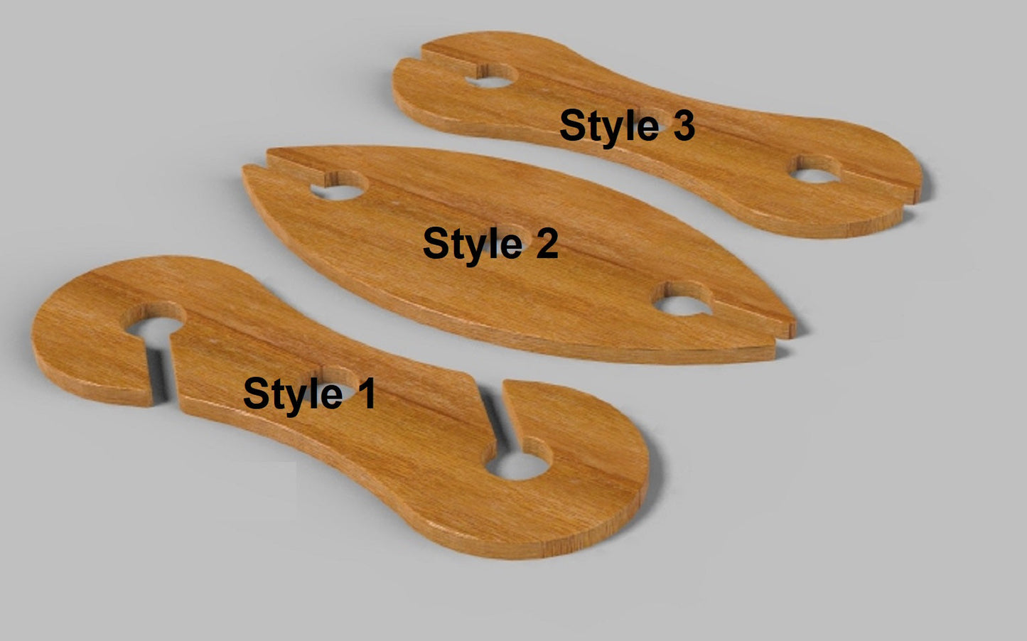 Wine Bottle Caddy Wooden Tray - 3 Styles - Wine Glass Rack - Wooden Platter