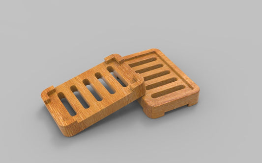 Soap Dish Wooden Tray - Open - Bath Spa Sink - Home Decor - Wooden Platter