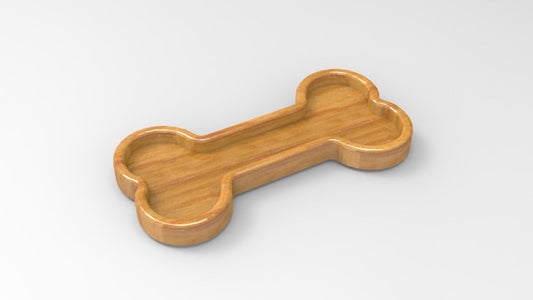 Dog Bone Wood Catch All - Valet Tray