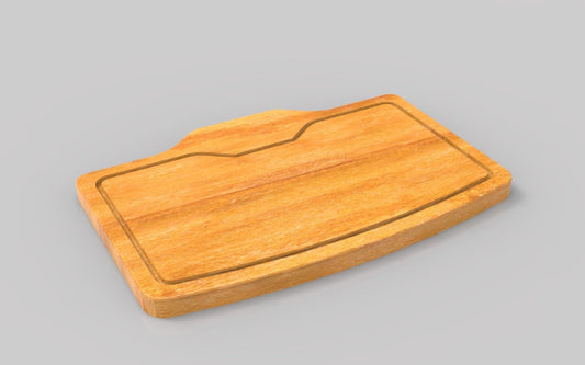 Steak Plate Wooden Serving Tray - Texas Style Steakhouse - Cutting Board - Wooden Platter