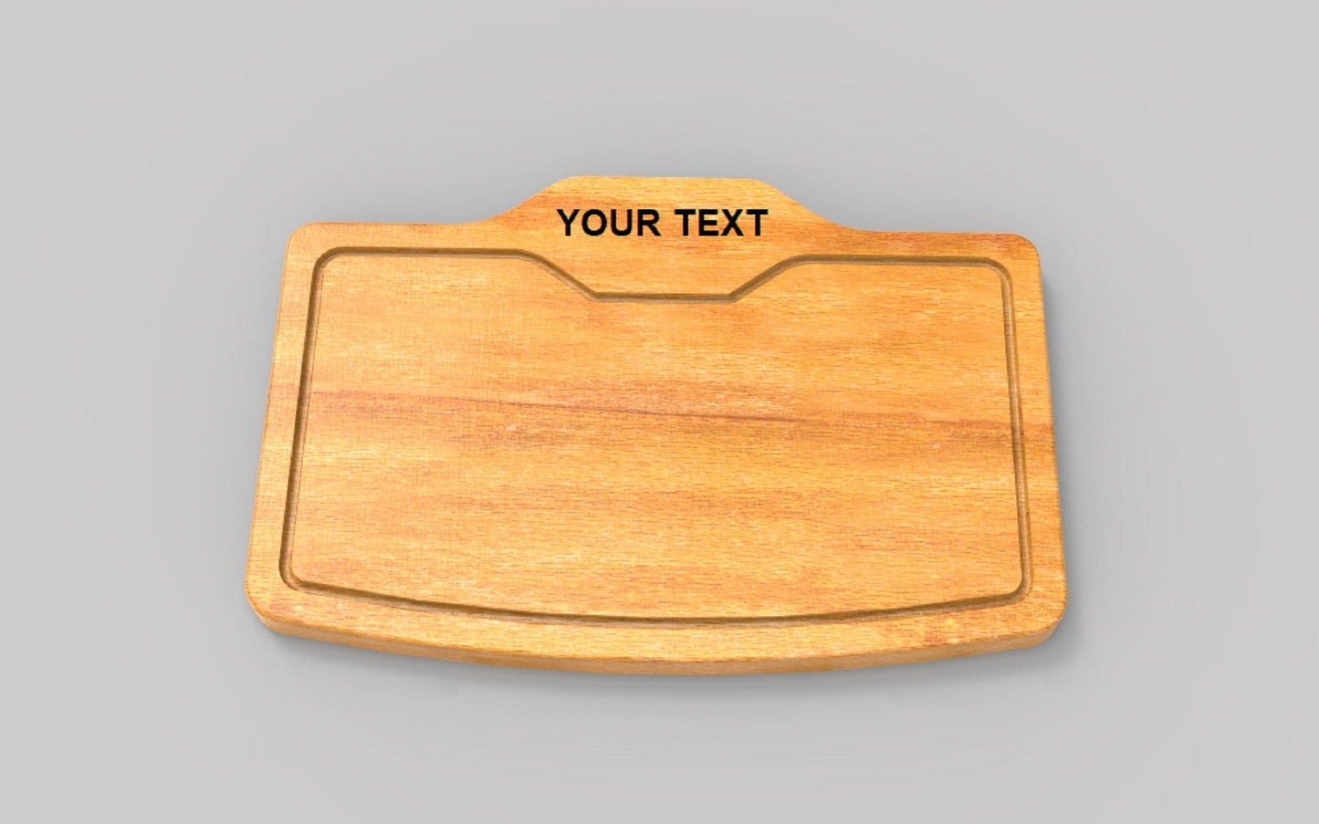 Steak Plate Wooden Serving Tray - Texas Style Steakhouse - Cutting Board - Wooden Platter