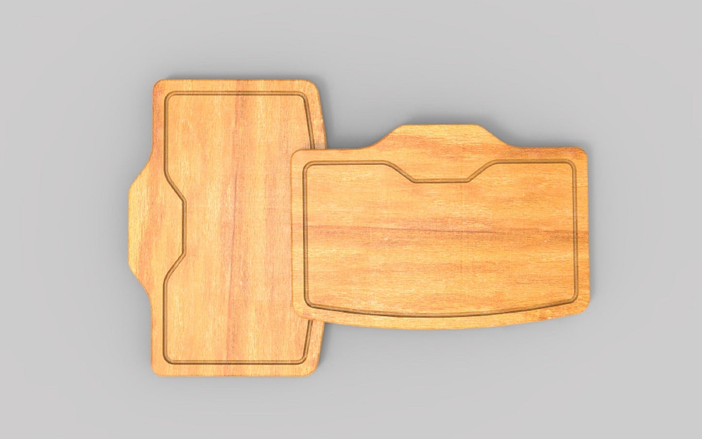 Steak Plate Wooden Serving Tray - Texas Style Steakhouse - Cutting Board - Wooden Platter