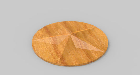 Star Platter Wood Plate - 4 Sizes - Divided Wooden Board - Serving Tray Platter