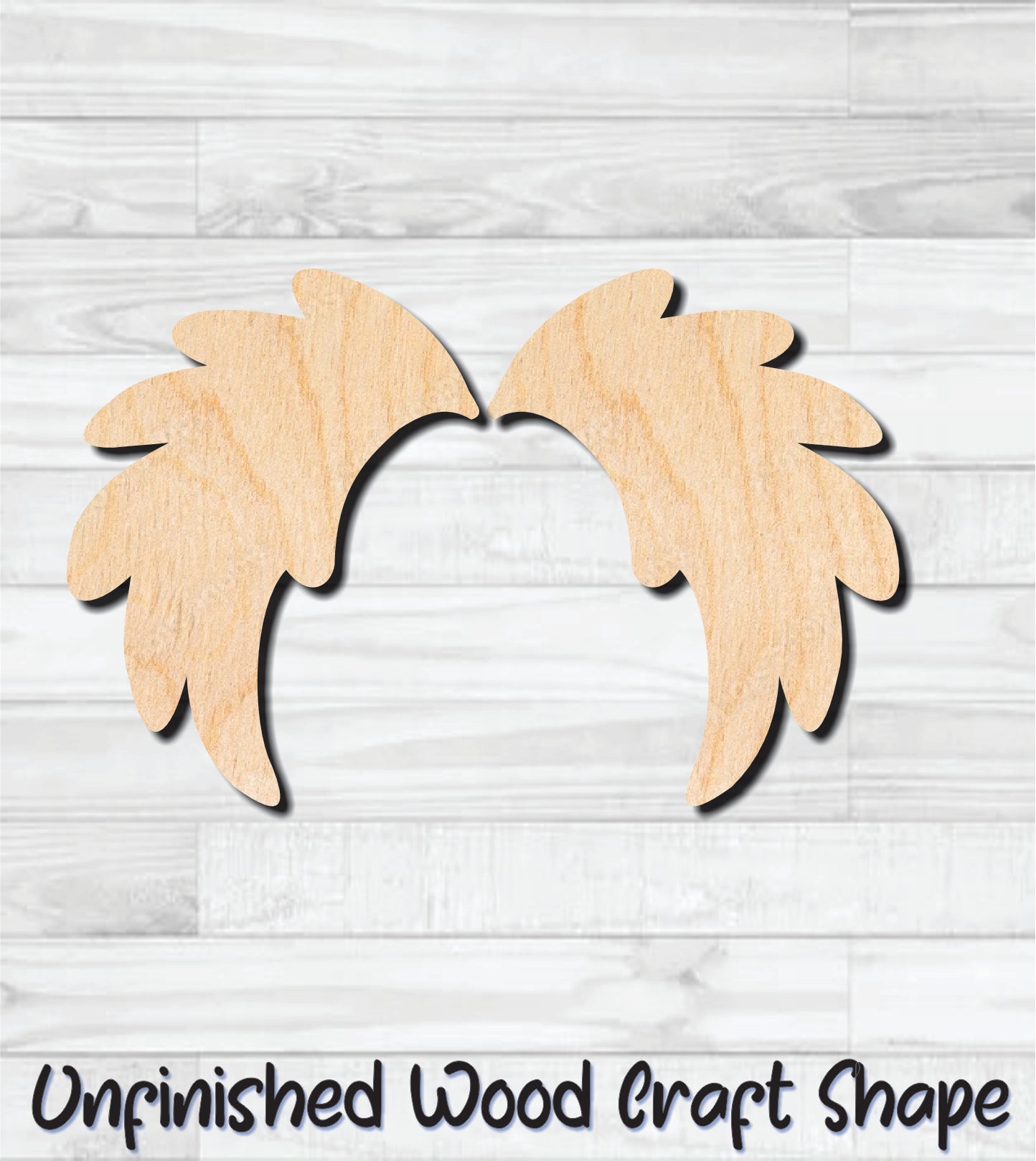 Angel Wings Unfinished Wood Shape Blank Laser Engraved Cut Out Woodcraft Craft Supply