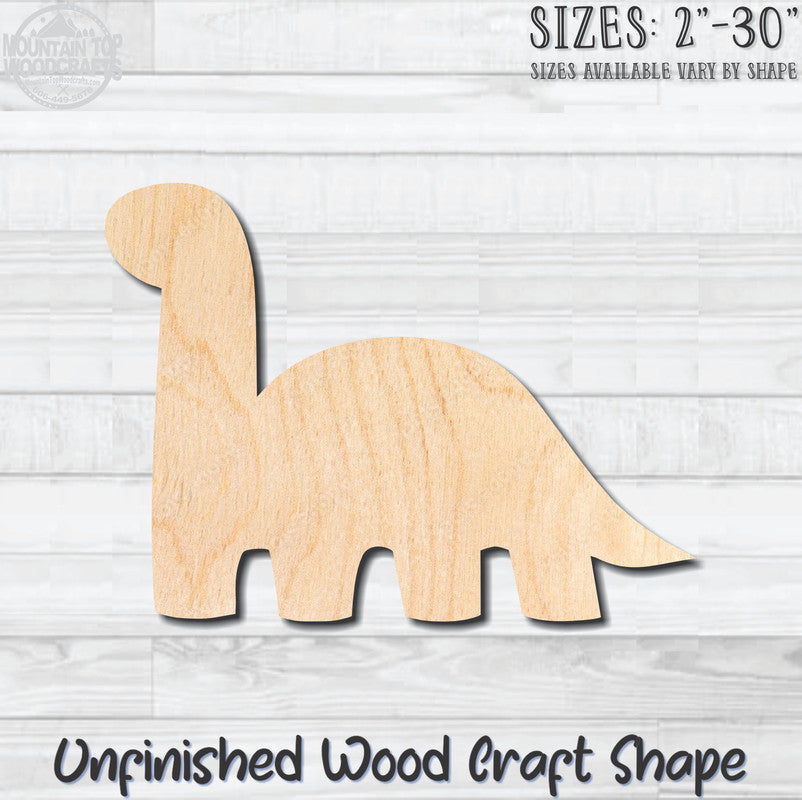 Toy Dinosaur Unfinished Wood Shape Blank Laser Engraved Cut Out Woodcraft Craft Supply