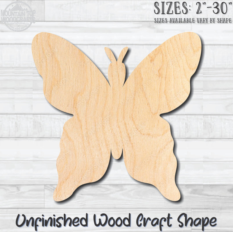 Butterfly 4 Unfinished Wood Shape Blank Laser Cutout Woodcraft Craft Supply