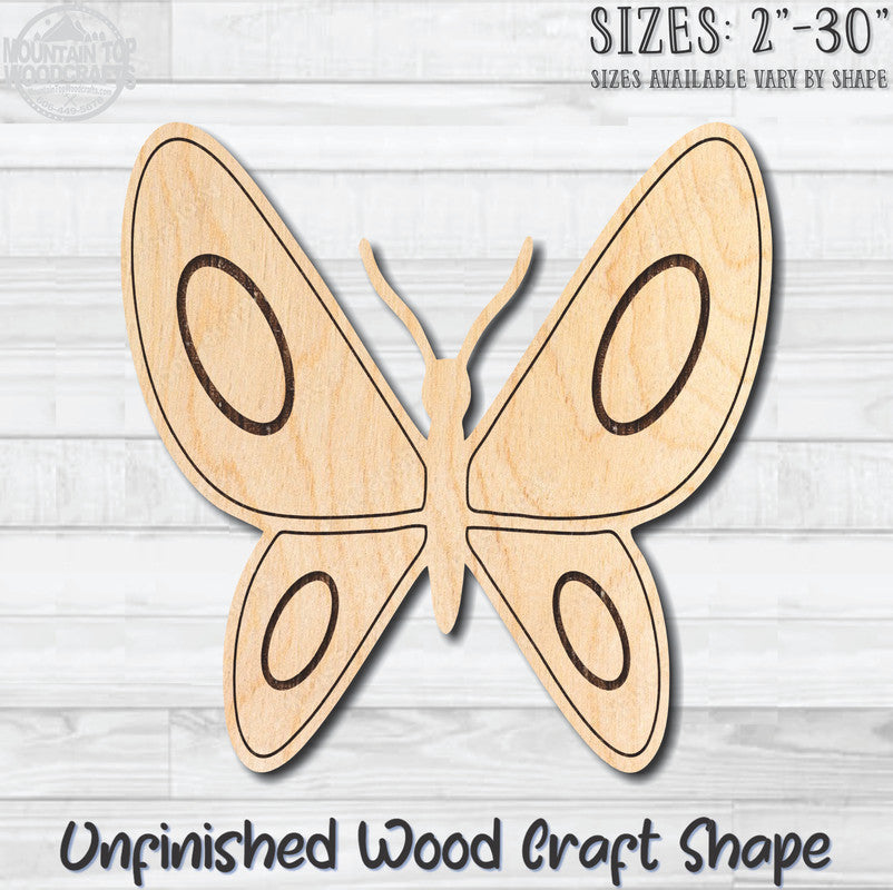 Monarch Butterfly 42 Unfinished Wood Shape Blank Laser Engraved Cutout Woodcraft Craft Supply