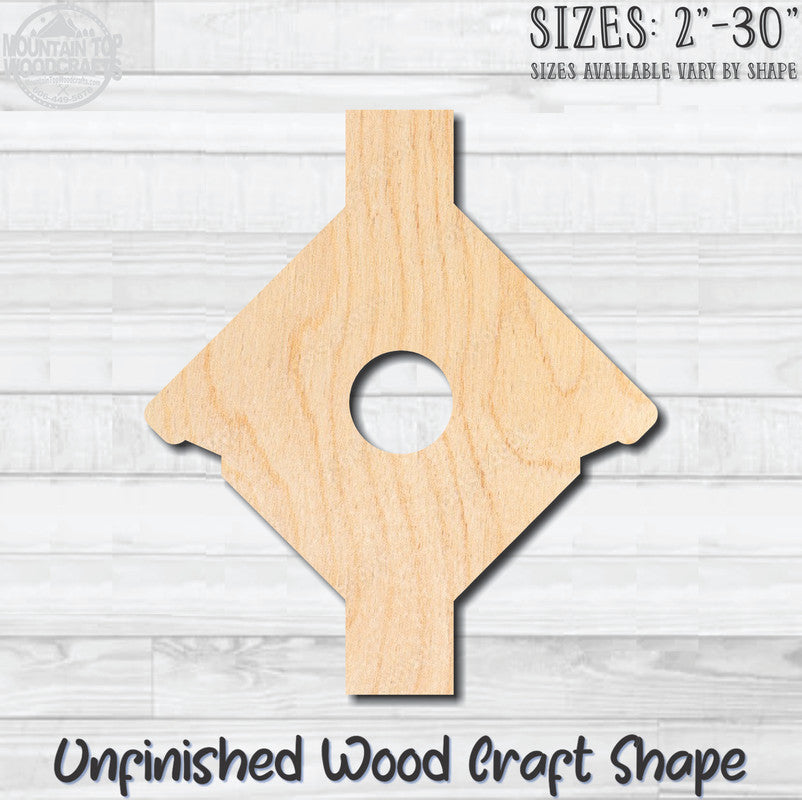 Birdhouse Detailed 24 Unfinished Wood Shape Blank Laser Engraved Cutout Woodcraft Craft Supply