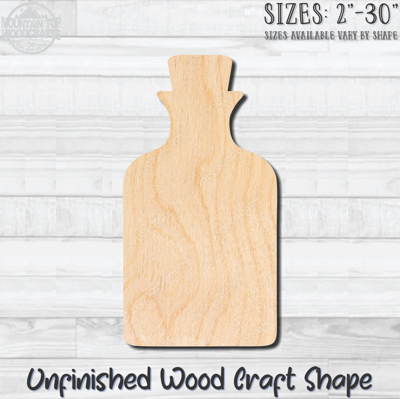 Wine Liquor Bottle Cork Unfinished Wood Shape Blank Laser Engraved Cut Out Woodcraft Craft Supply