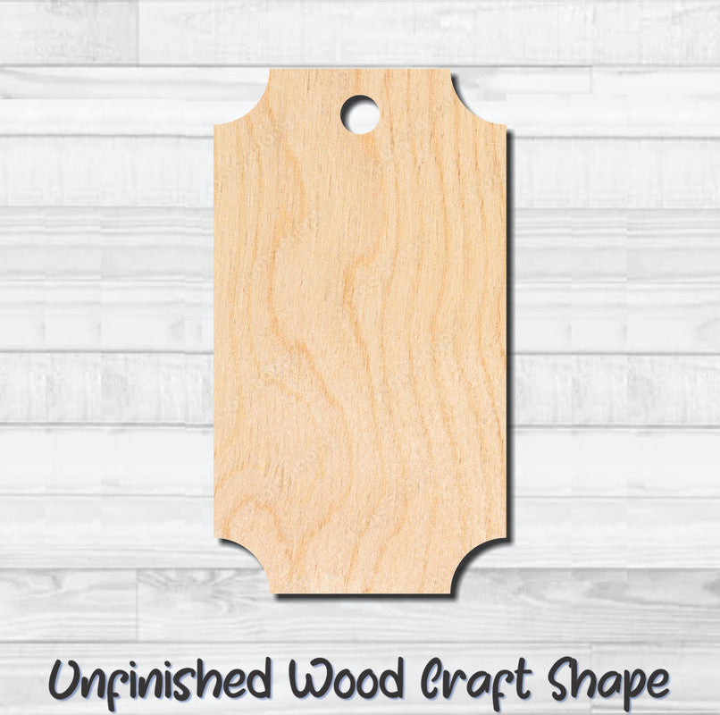 Gift Tag 90 Hang Tag Unfinished Wood Shape Blank Laser Cutout Woodcraft Craft Supply
