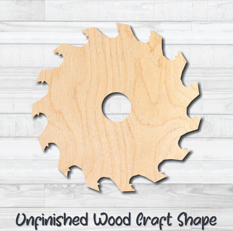 Saw Blade 3 Sawblade Tool Unfinished Wood Shape Blank Laser Engraved Cutout Woodcraft Craft Supply