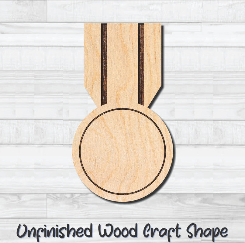 Award Ribbon 12 Unfinished Wood Shape Blank Laser Engraved Cutout Woodcraft Craft Supply