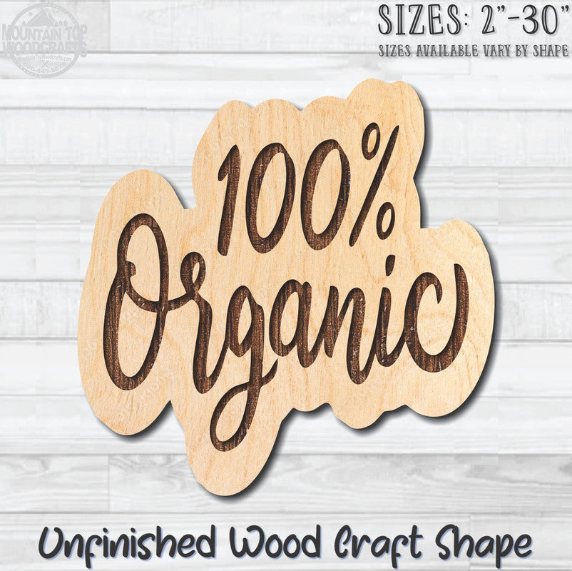 100% Organic Unfinished Wood Shape Blank Laser Engraved Cutout Woodcraft Craft Supply
