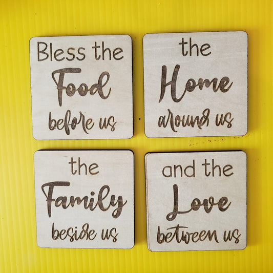 Kitchen ~ Food Family Home Love Farmhouse ~ Laser Engraved Sign Wood Wall Art