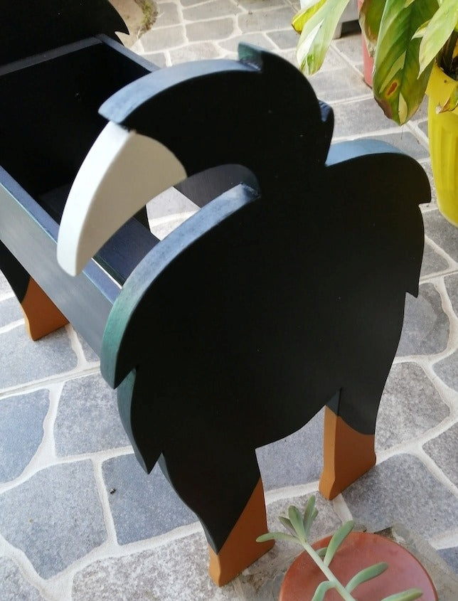 Bernese Mountain Dog Planter - Wooden Animal Plant Box - DIY Kit - Realistic Dog Garden Plant Holder