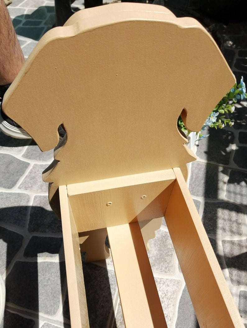 Golden Retriever Dog Planter - Wooden Planter Box - DIY Kit - Realistic Dog Garden Plant Holder