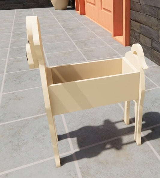 Labrador Retriever Dog Planter - Wooden Planter Box - DIY Kit - Realistic Dog Garden Plant Holder