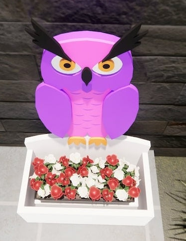 Owl Planter - Wooden Planter Box - DIY Kit - Realistic Animal Garden Plant Holder