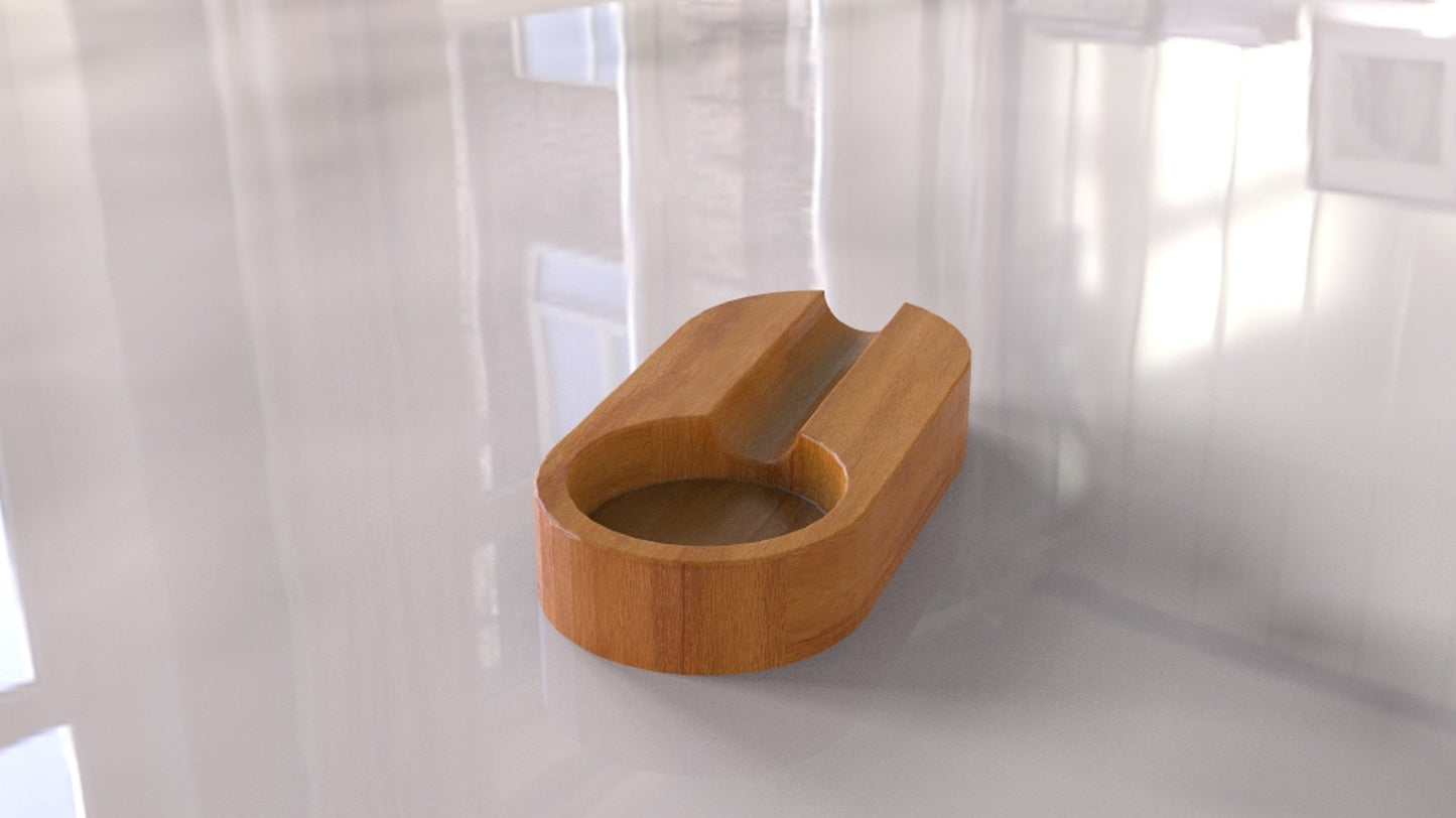 Round Ashtray - Cigar Ashtrays - Large Luxury Ashtray For Outdoors - Rustic Wooden Ashtray
