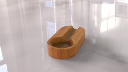 Round Ashtray - Cigar Ashtrays - Large Luxury Ashtray For Outdoors - Rustic Wooden Ashtray