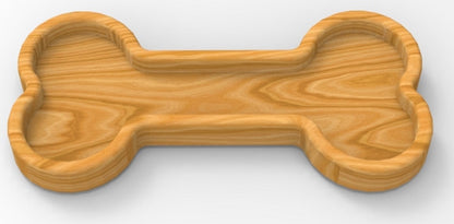 Dog Bone CatchAll Tray ~ Acrylic Inlay Router Template Plexiglass Woodworking Guide