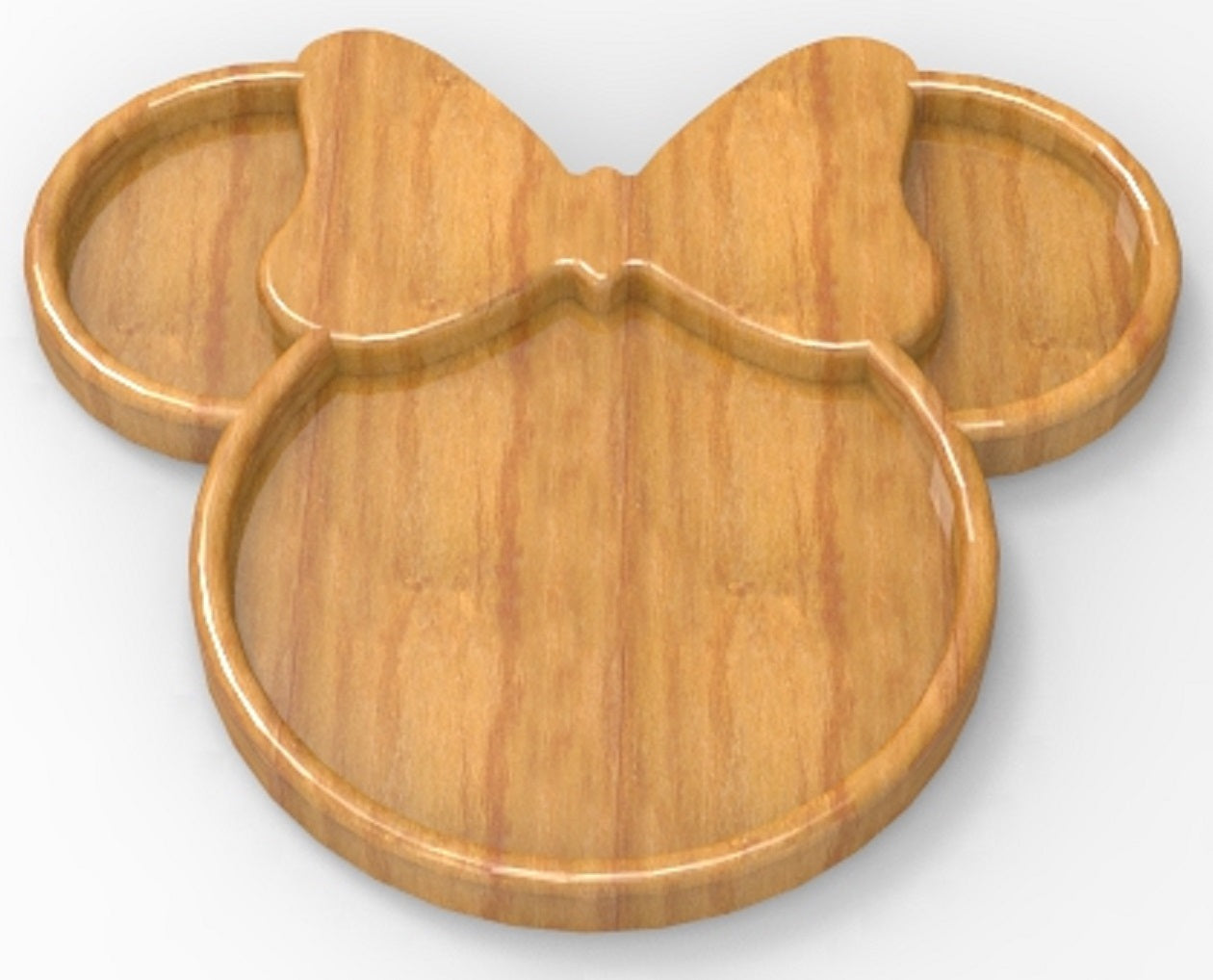 Minnie Mouse Plate Tray ~ Acrylic Inlay Router Template Plexiglass Woodworking Guide
