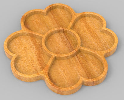 Heart Clover Tray ~ Acrylic Inlay Wood Router Template Plexiglass Woodworking Guide