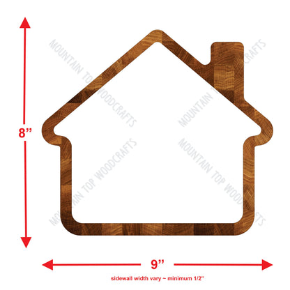 House Home CatchAll Tray ~ Acrylic Inlay Wood Router Template Plexiglass Woodworking Guide