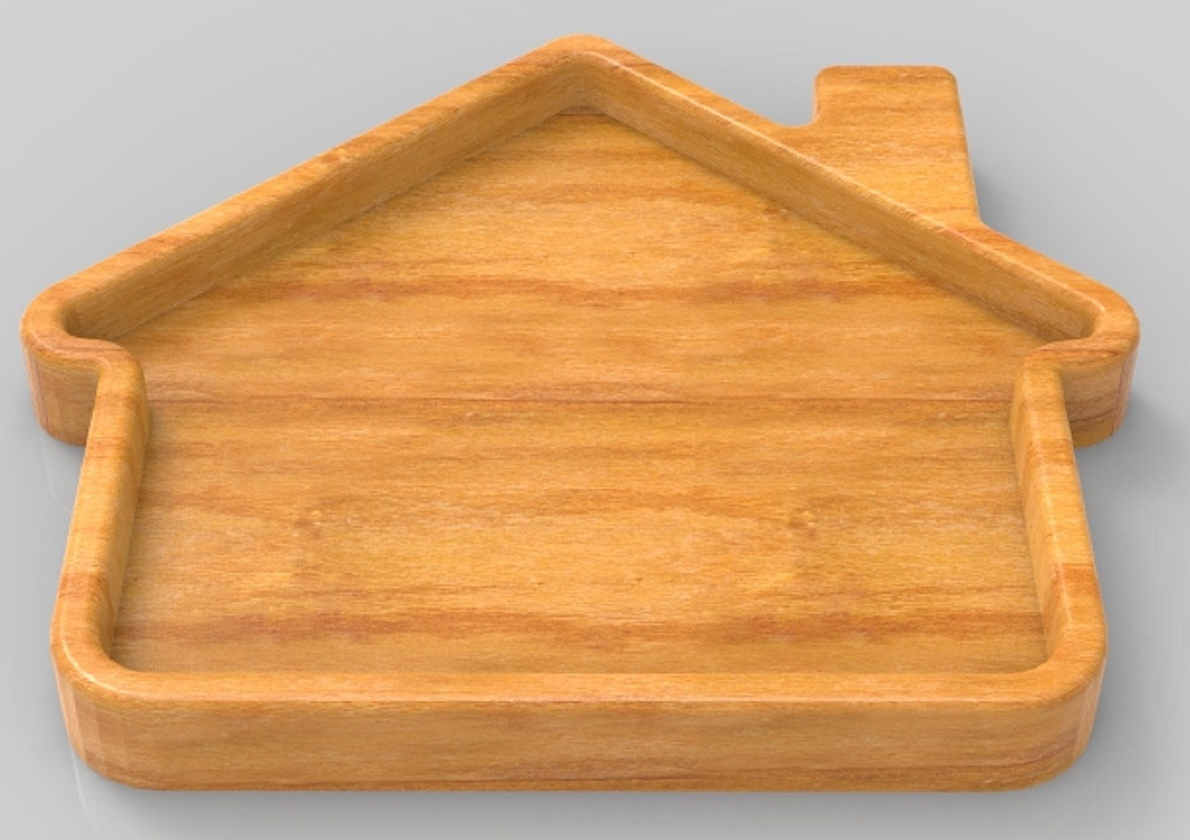 House Home CatchAll Tray ~ Acrylic Inlay Wood Router Template Plexiglass Woodworking Guide