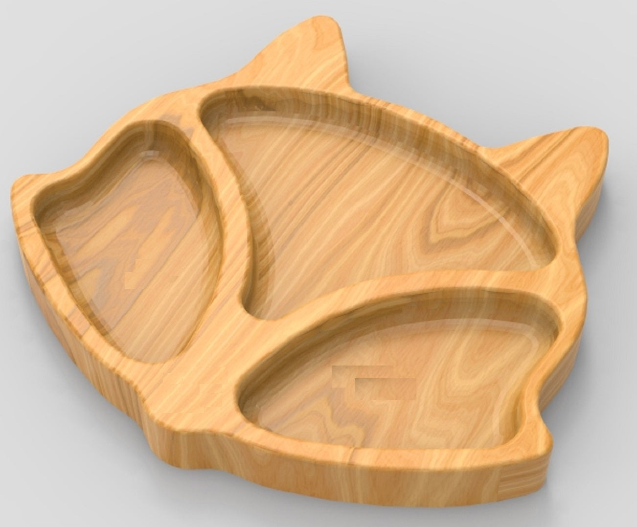 Fox Plate Tray ~ Acrylic Inlay Wood Router Template Plexiglass Woodworking Guide