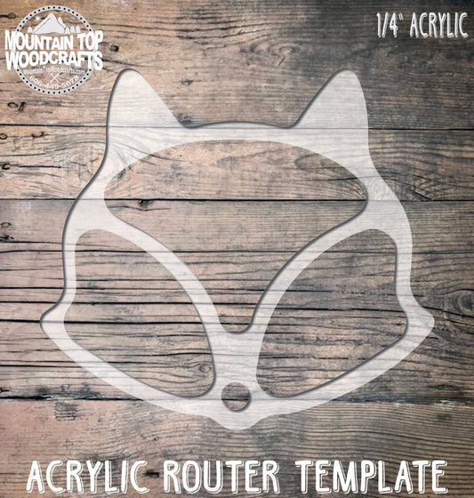 Fox Plate Tray ~ Acrylic Inlay Wood Router Template Plexiglass Woodworking Guide