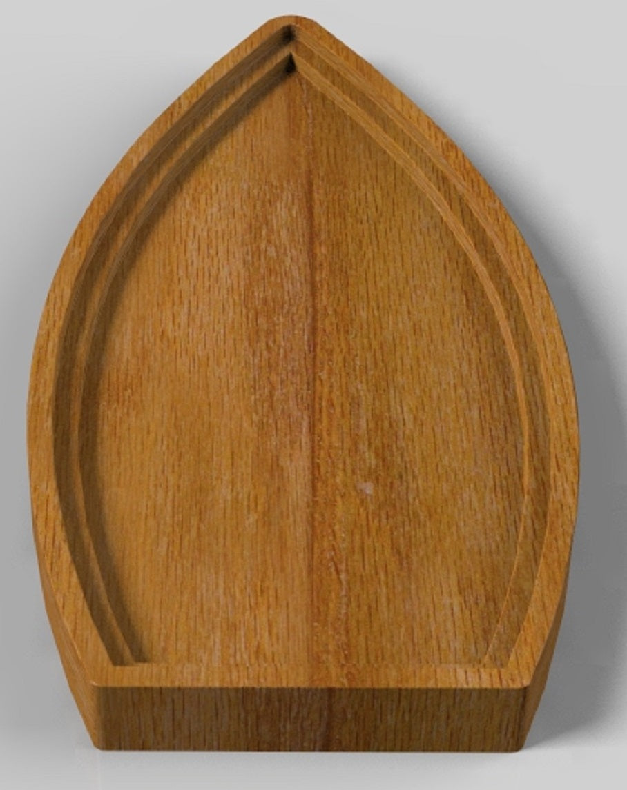 Sushi Single Section Tray ~ Acrylic Inlay Wood Router Template Plexiglass Woodworking Guide