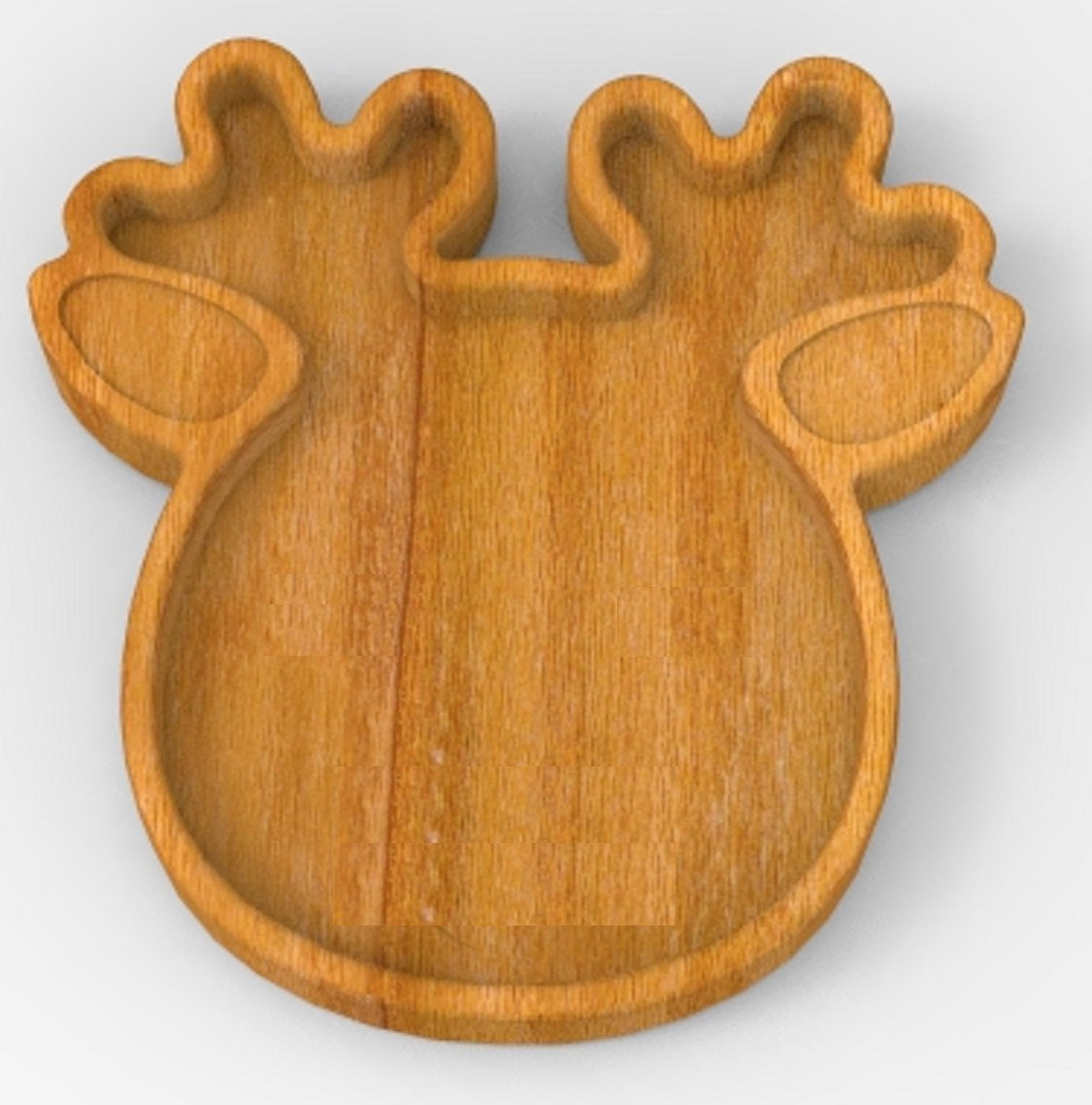 Reindeer Plate Tray ~ Acrylic Inlay Wood Router Template Plexiglass Woodworking Guide