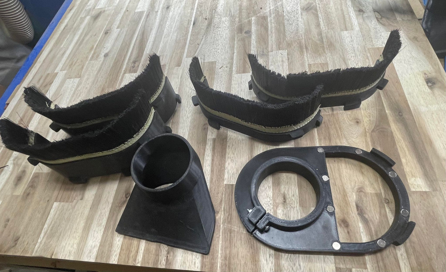 CNC Router Dust Shoe Boot with Brushes - Magnetic - Custom Made 3D Printed